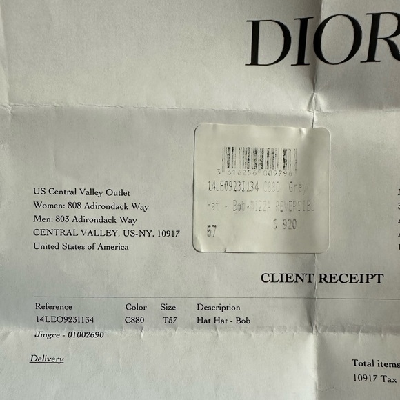 DIOR BUCKET HAT MIZZA REVERSIBLE HAT - Picture 8 of 13